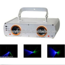 Blue+Green 2 lens Laser Light dual stage laser projector DMX DJ Disco Party